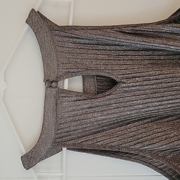 Torrid Pleated Metallic Knit Tank - Picture 5 of 10